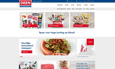 Screenshot Deen website homepage