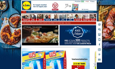 Screenshot Lidl website