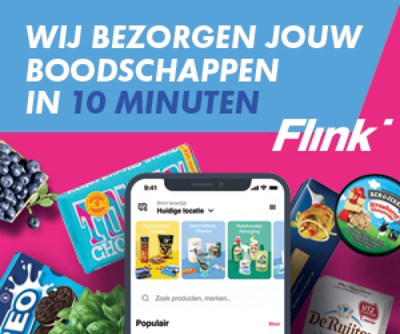 Boodschappen laten bezorgen door flitsbezorger Flink