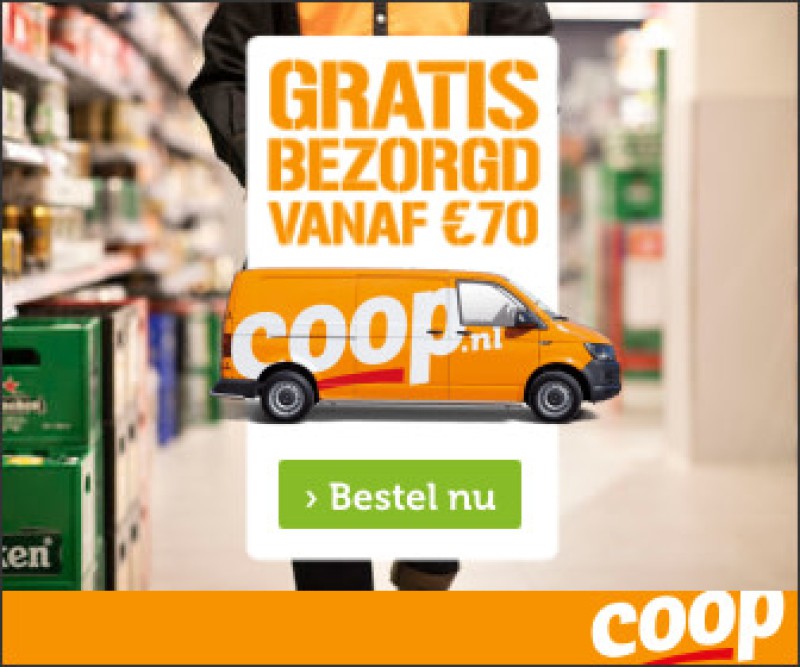 Gratis bezorging boodschappen bij Coop vanaf 70 euro