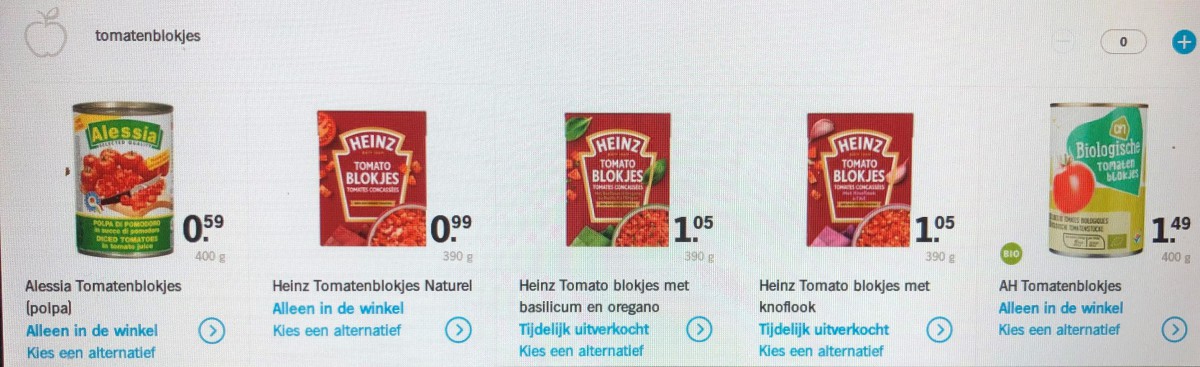 Eigen afbeelding van supermarkt of boodschappen bij deze review