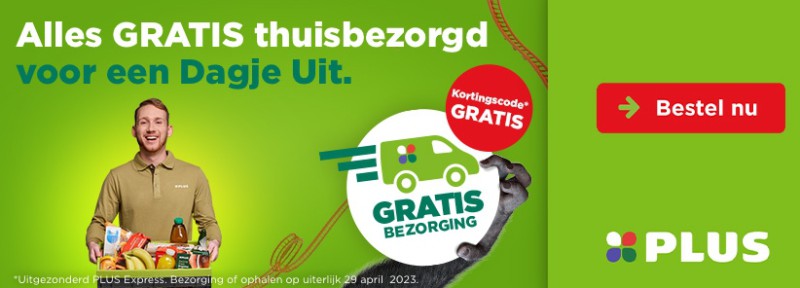 Gratis bezorging met kortingscode van PLUS
